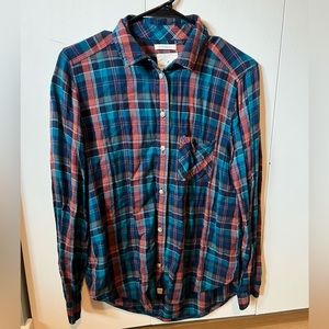 AE Supersoft button down plaid shirt